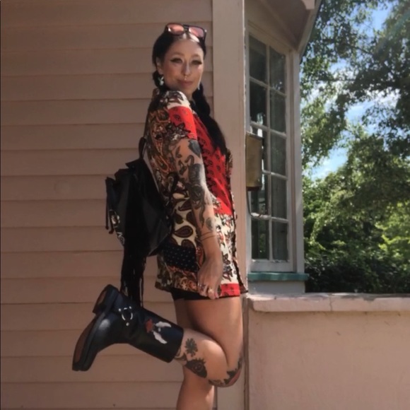 Mod style Zara quilted patch dress - Picture 7 of 9